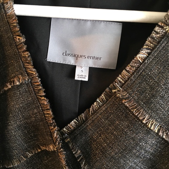 CLASSIQUES TWEED FAUX WRAP TOP - Picture 2 of 3